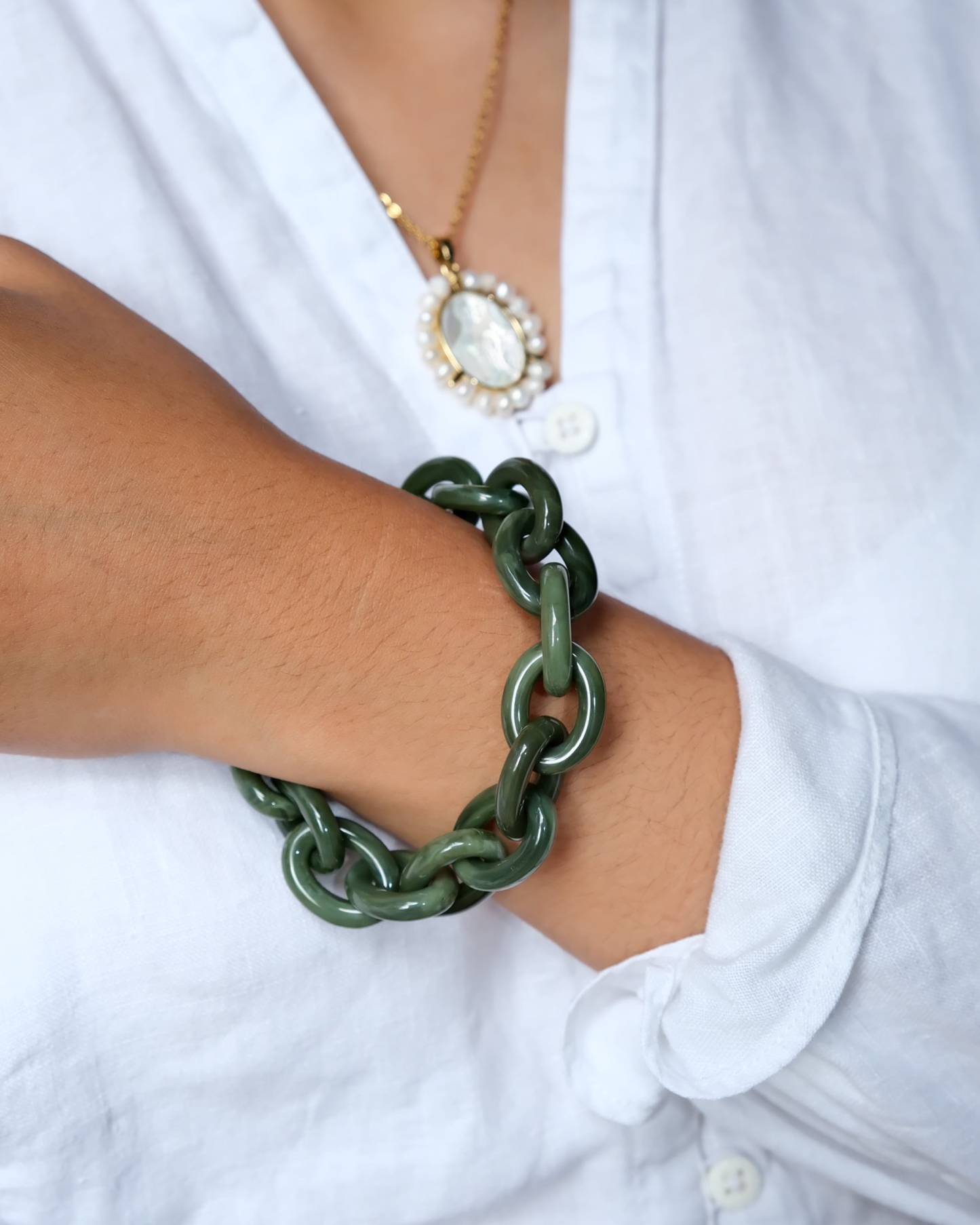 Resin Chain Bracelets