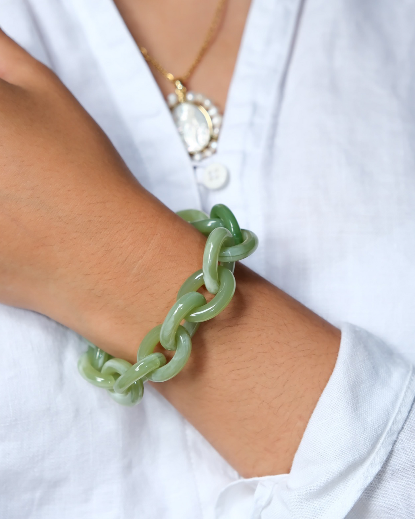 Resin Chain Bracelets