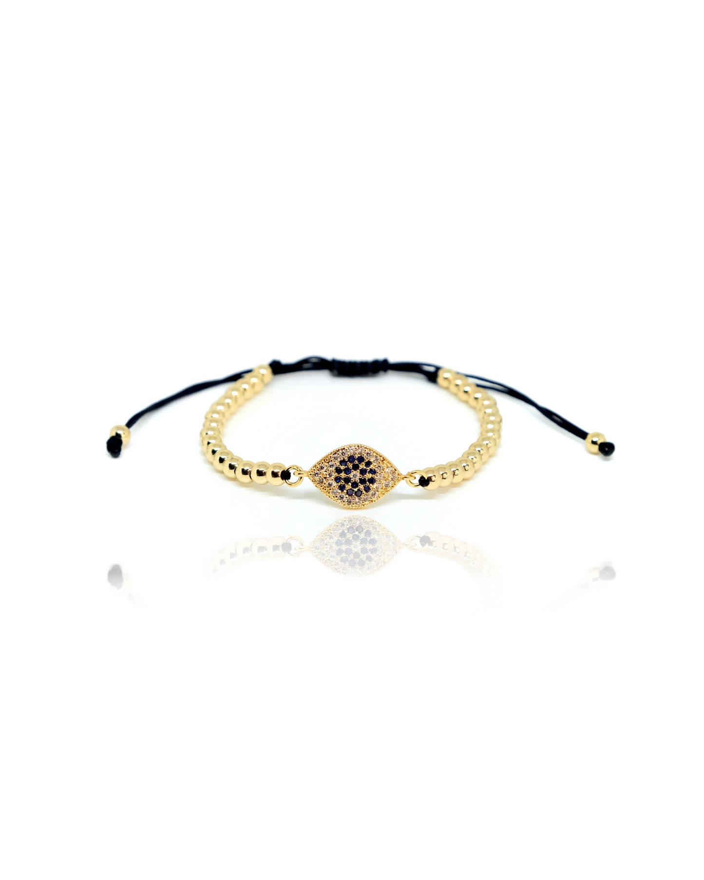 Harper Gold Bead Protection Evil Eye Charm