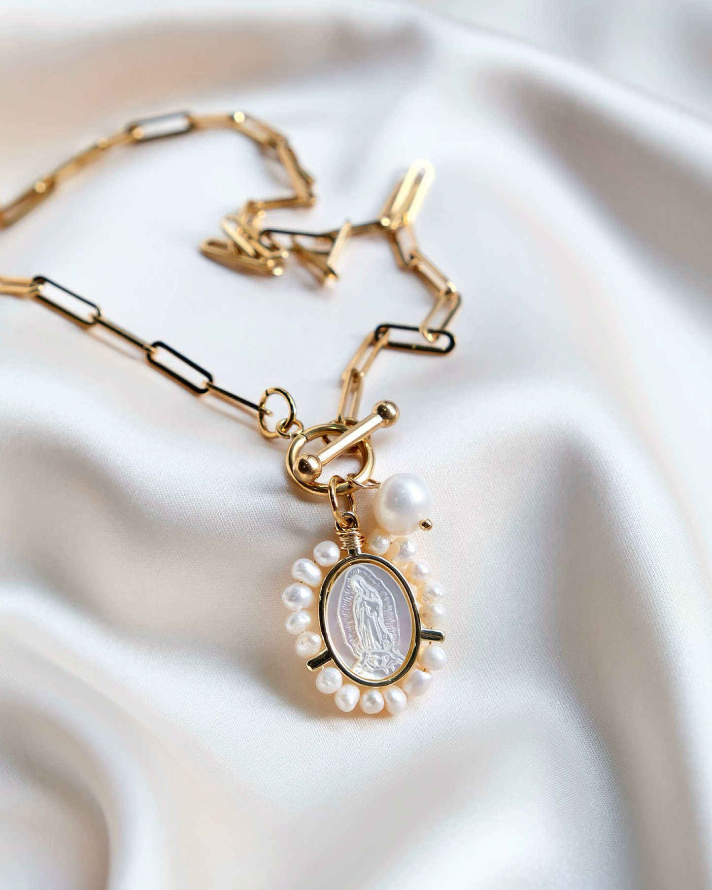 Resin Miraculous Paperclip Chain Necklace