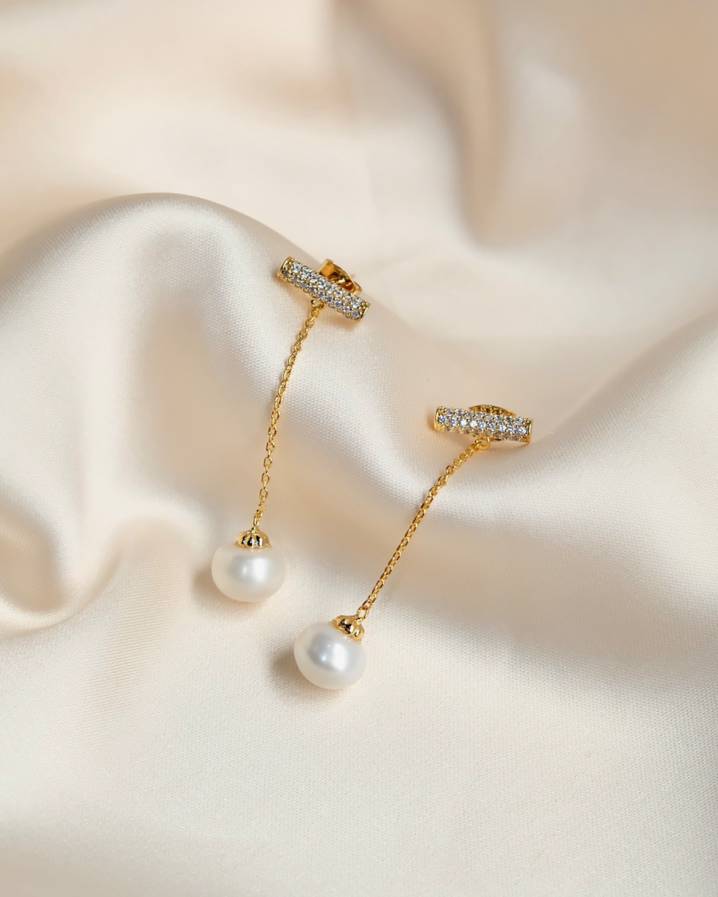 Madelaine Pearl Drop Earrings