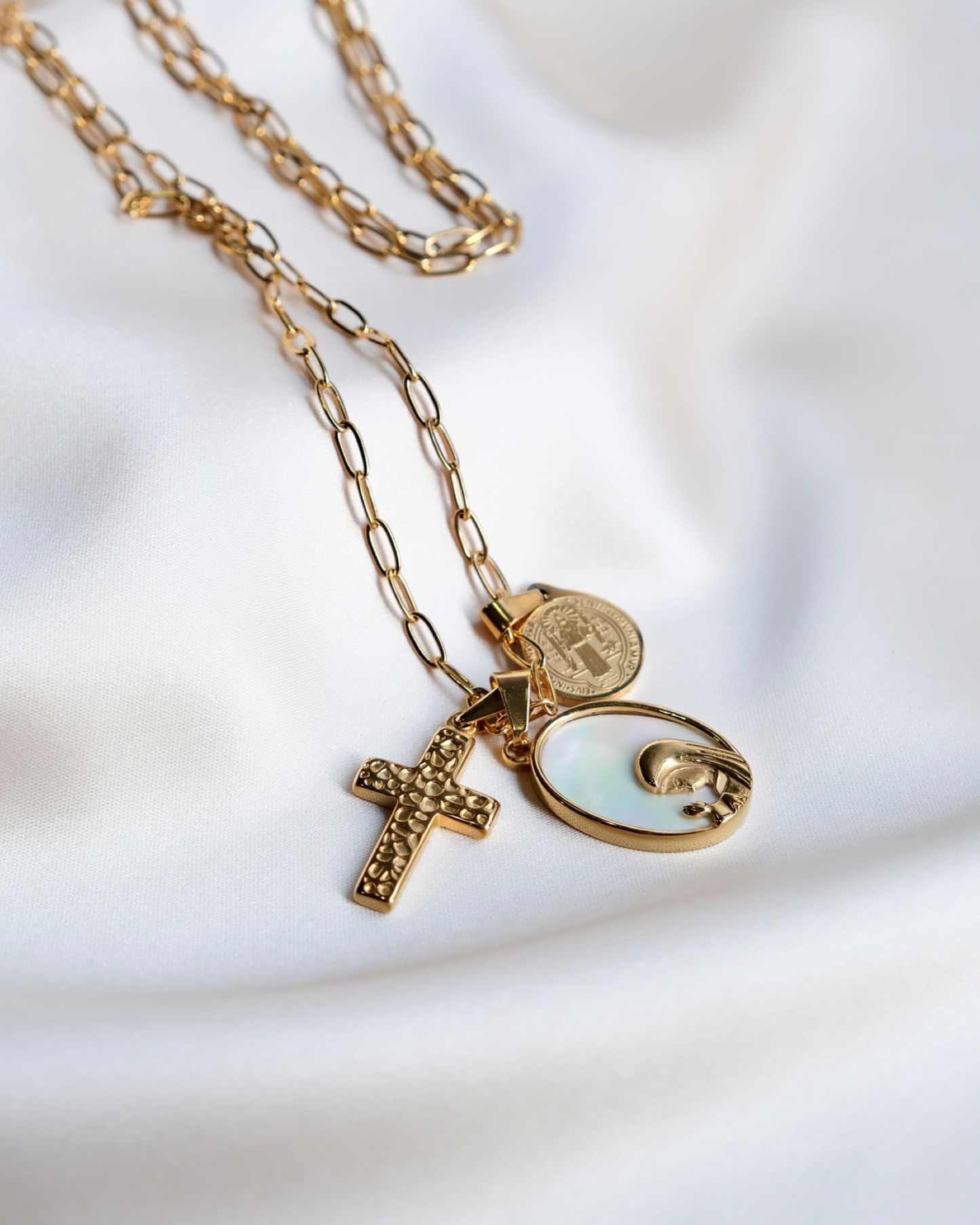 Cross • Lourdes • St Benedict Protection Necklace