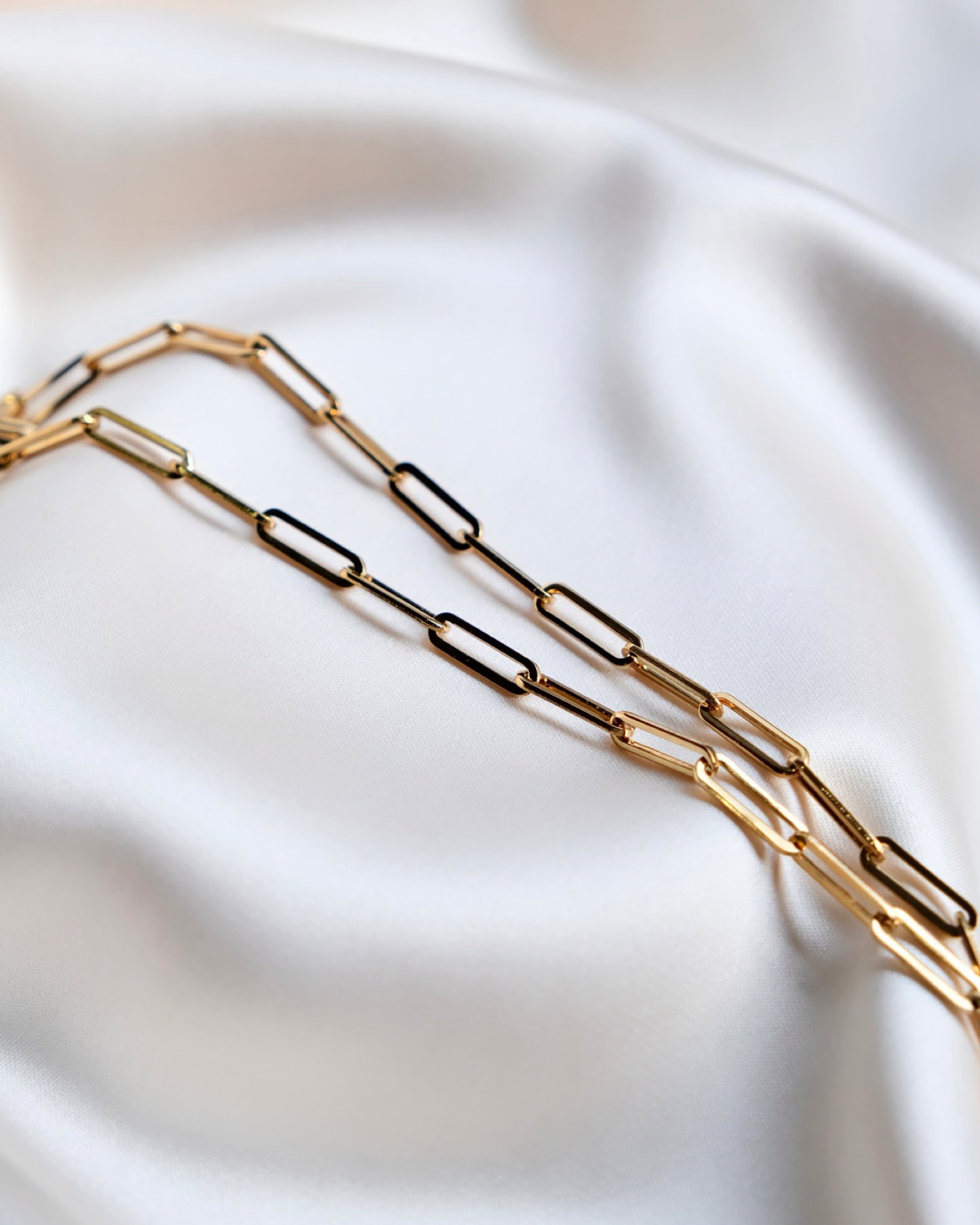 Resin Guadalupe Paperclip Chain Necklace