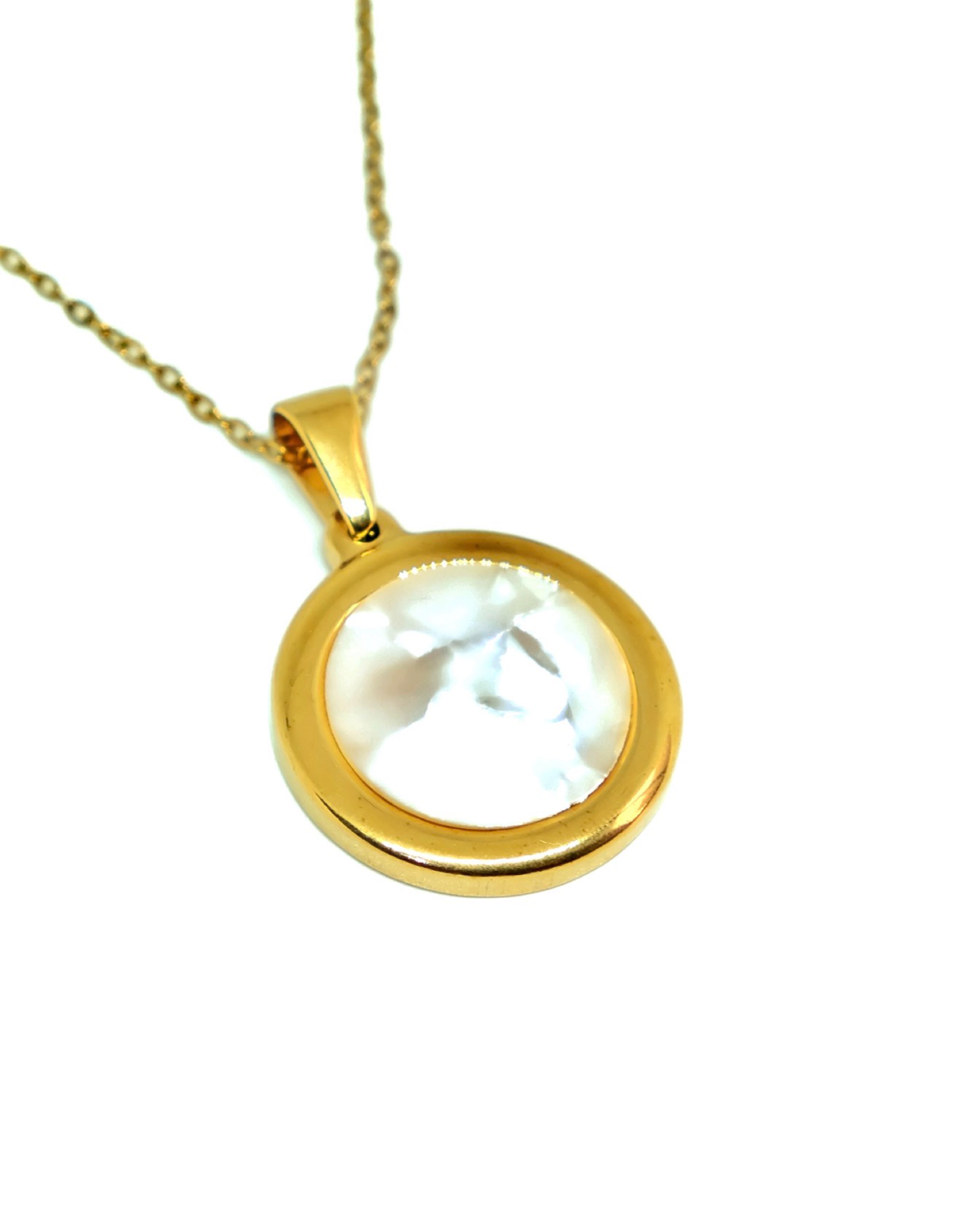 Round Capiz Pearl Nacklace
