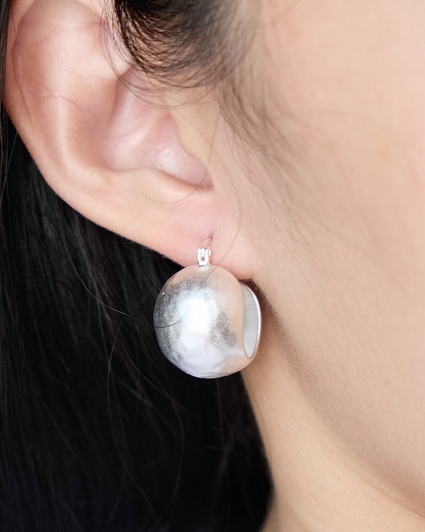 Kai Hoops Silver Earrings