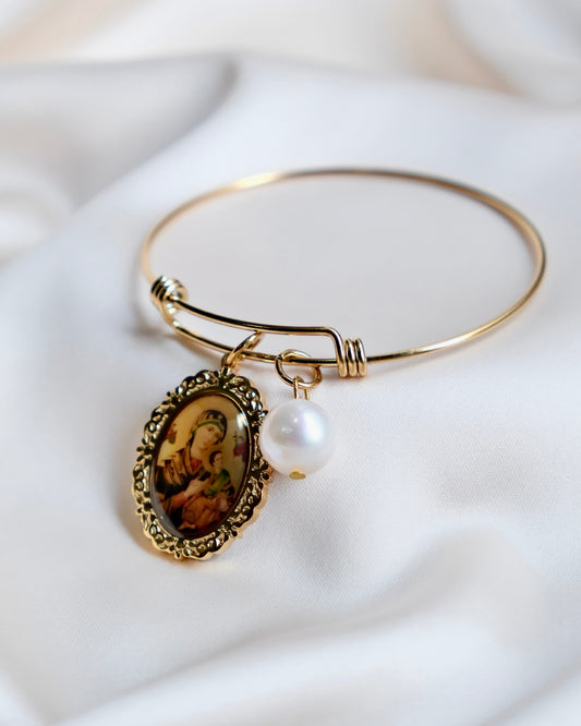 Vintage Perpetual Help Bangle