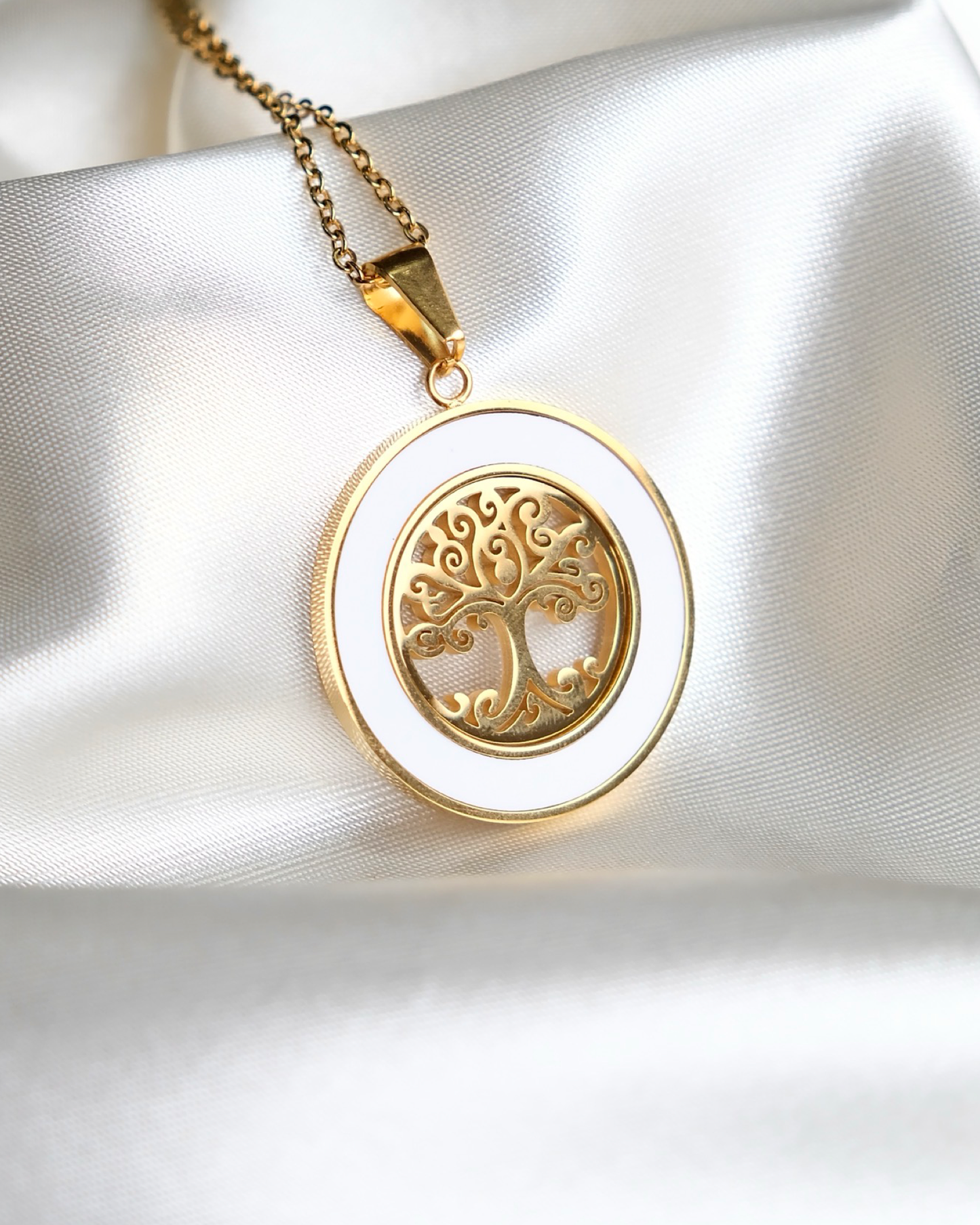 Capiz Tree of Life Necklace