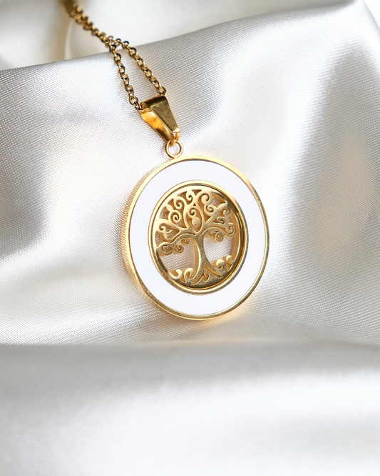 Capiz Tree of Life Necklace
