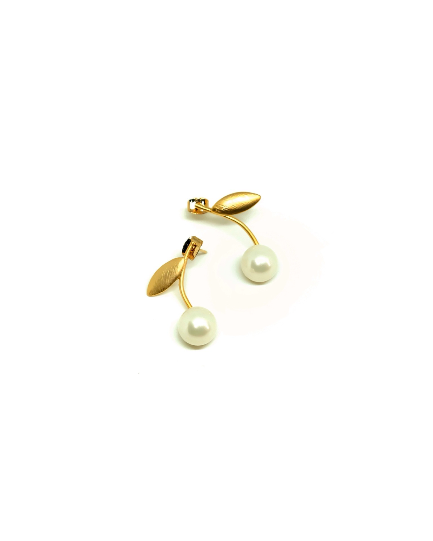 White Cherry Earrings