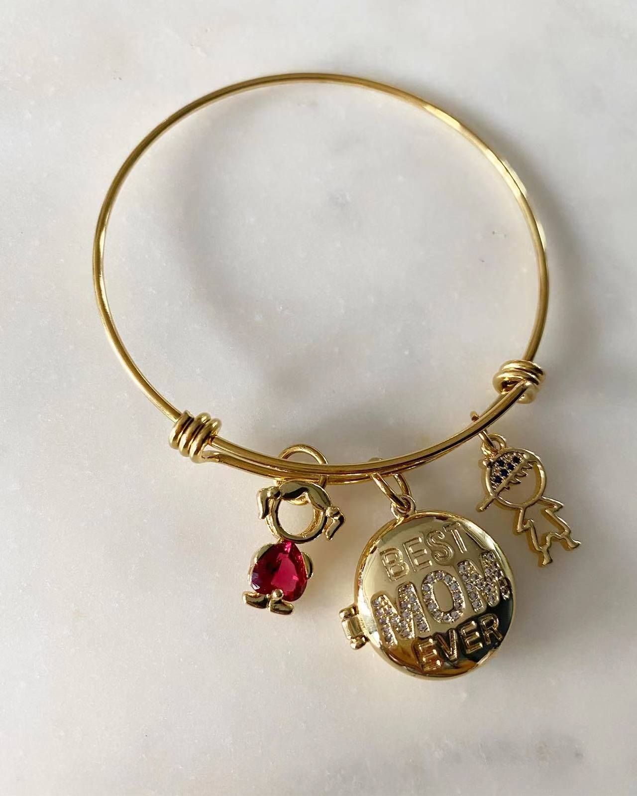 Best Mom Locket Bangle