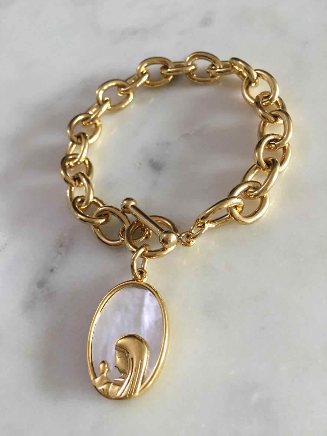 Harper Chain with Lourdes Charm