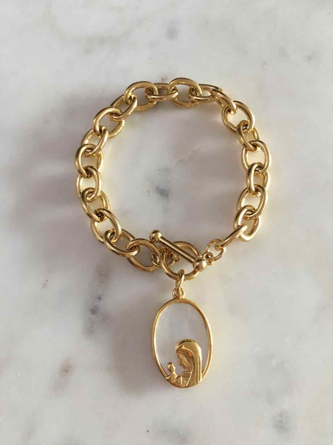 Harper Chain with Lourdes Charm