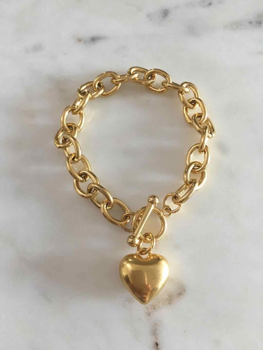 Harper chain with heart charm