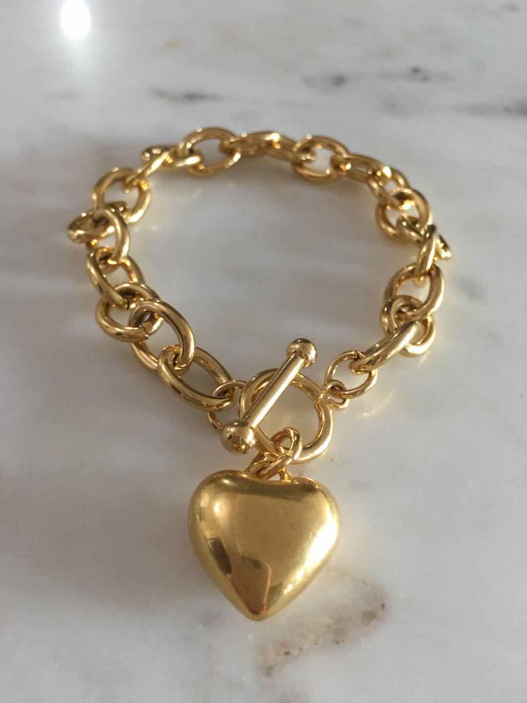 Harper chain with heart charm