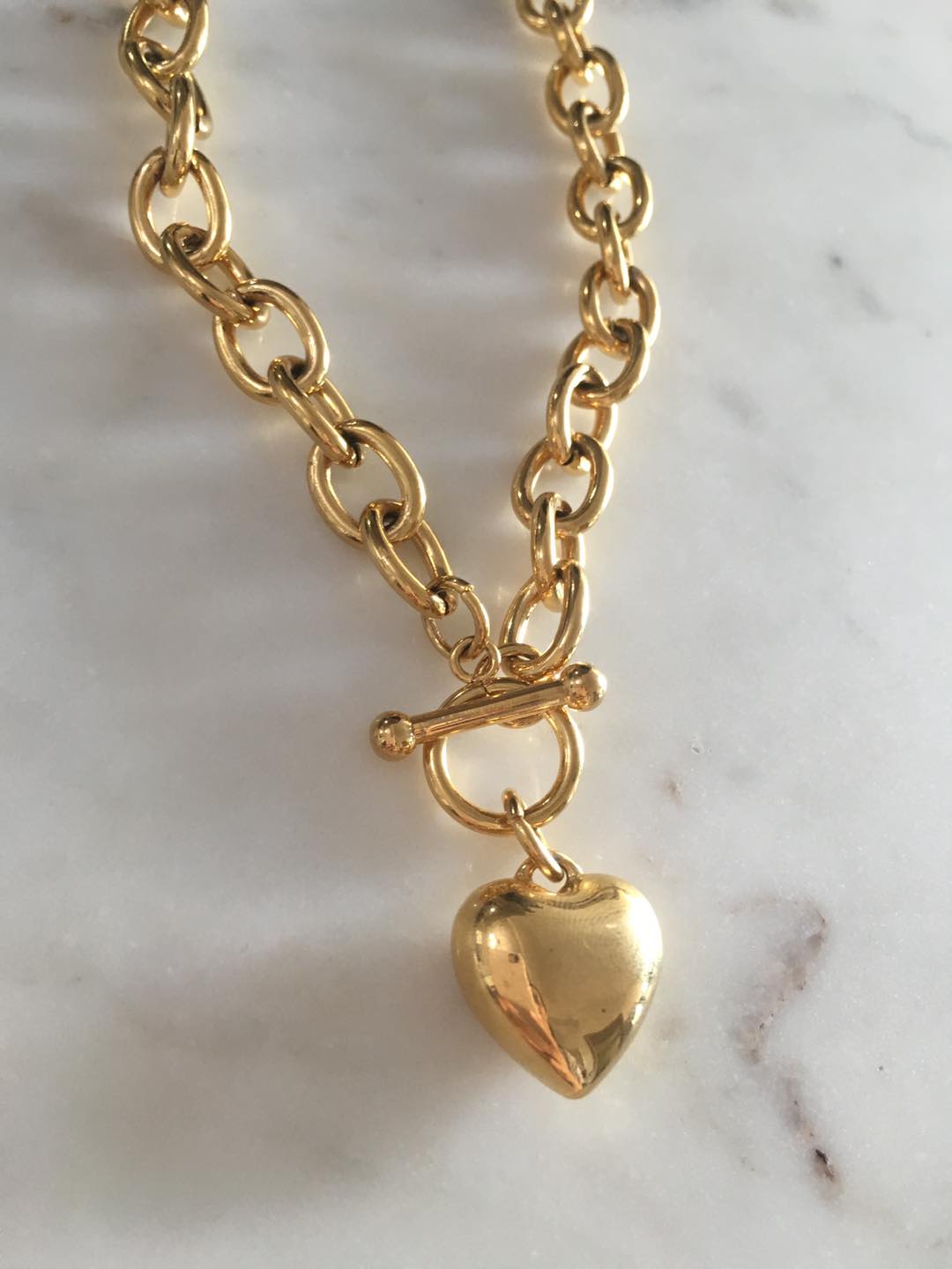 Harper chain with heart charm