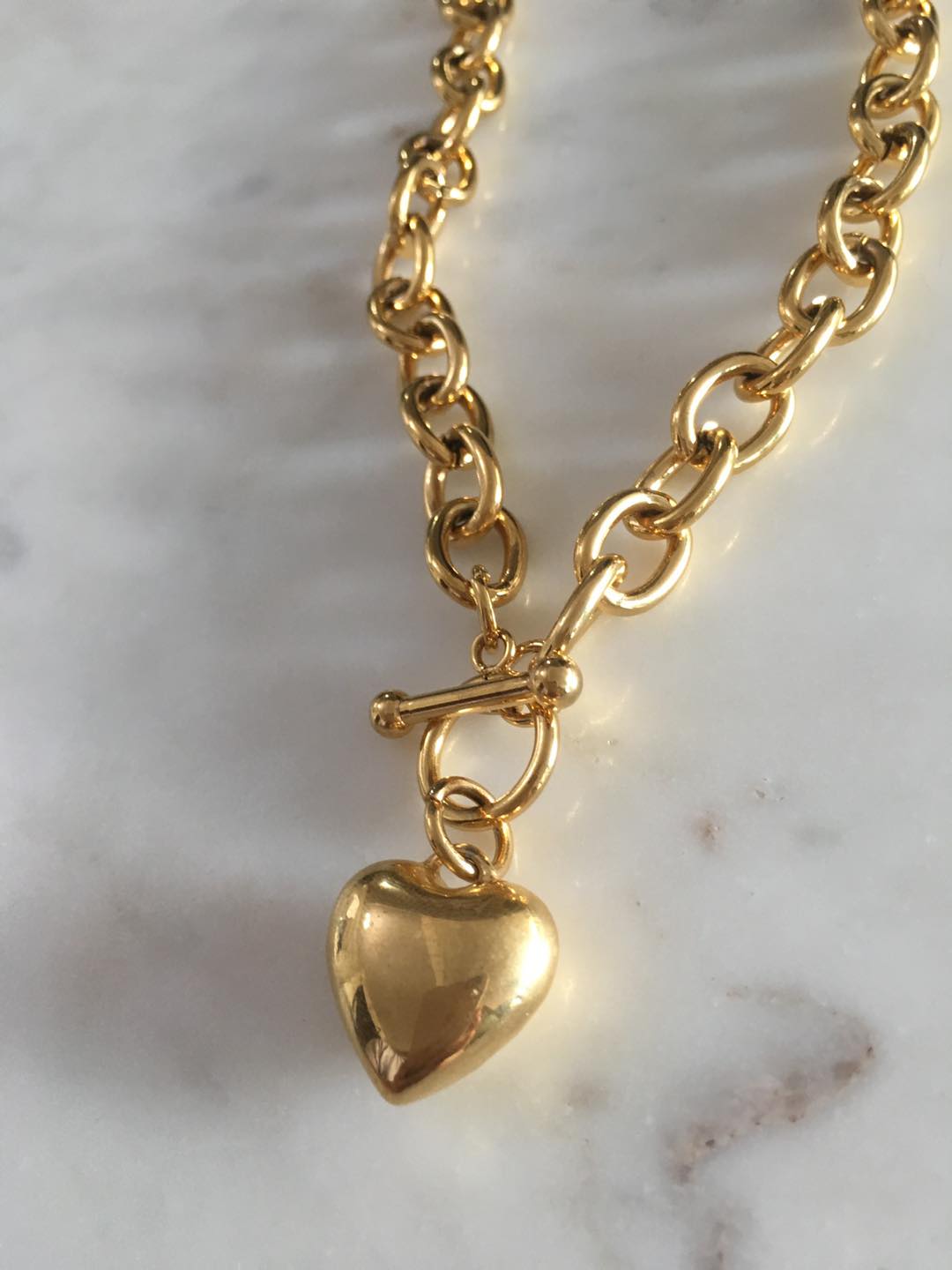 Harper chain with heart charm