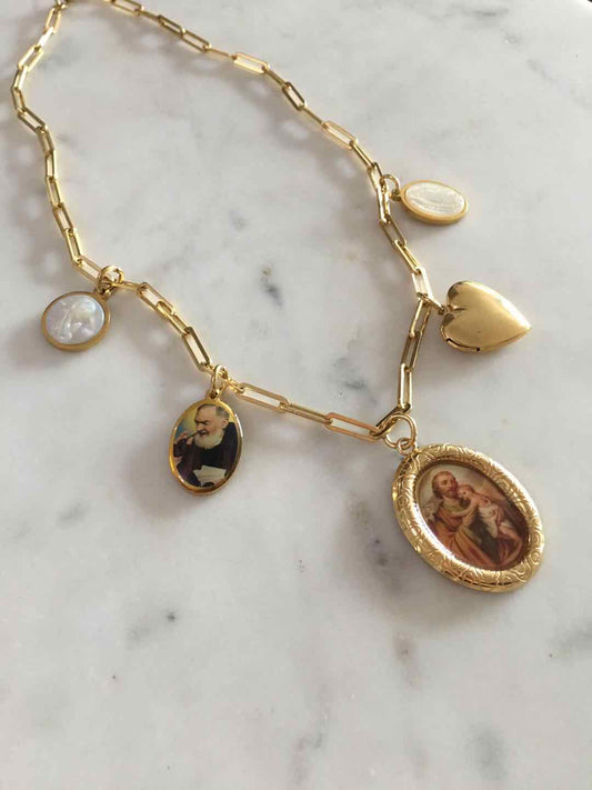 Shiloh chain with religious charms