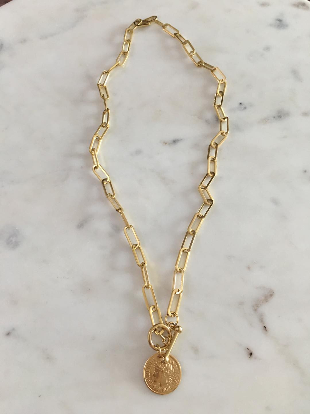 Shiloh chain with coin pendant