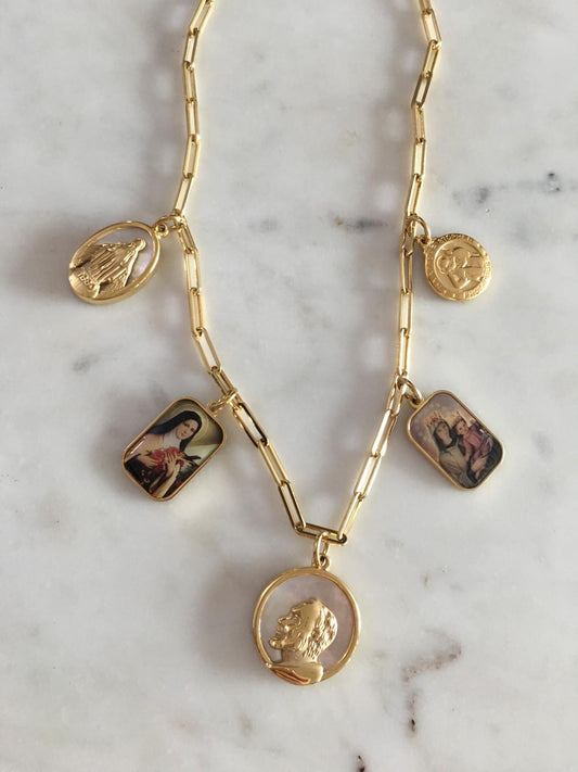 Shiloh chain with religious charms