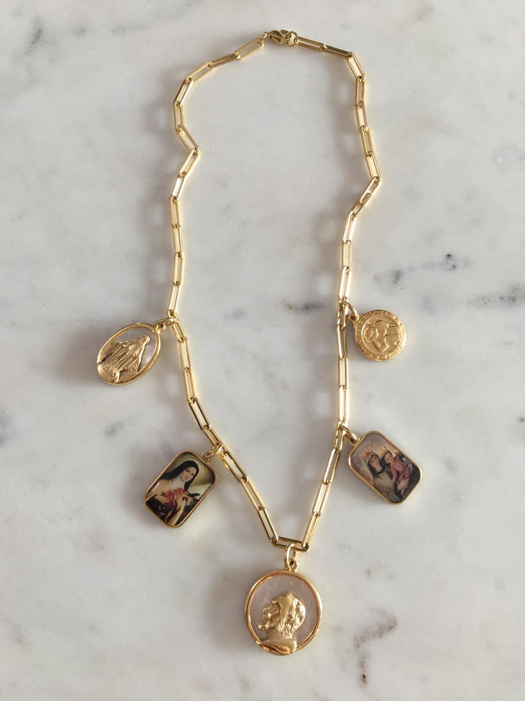 Shiloh chain with religious charms