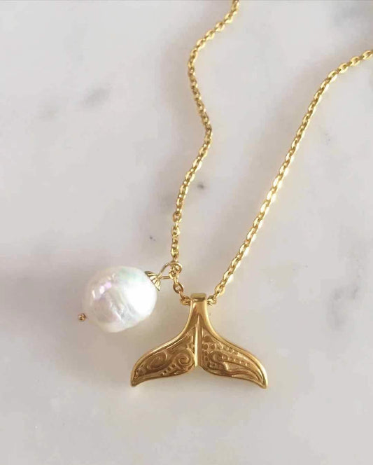 Mermaid + Pearl Necklace