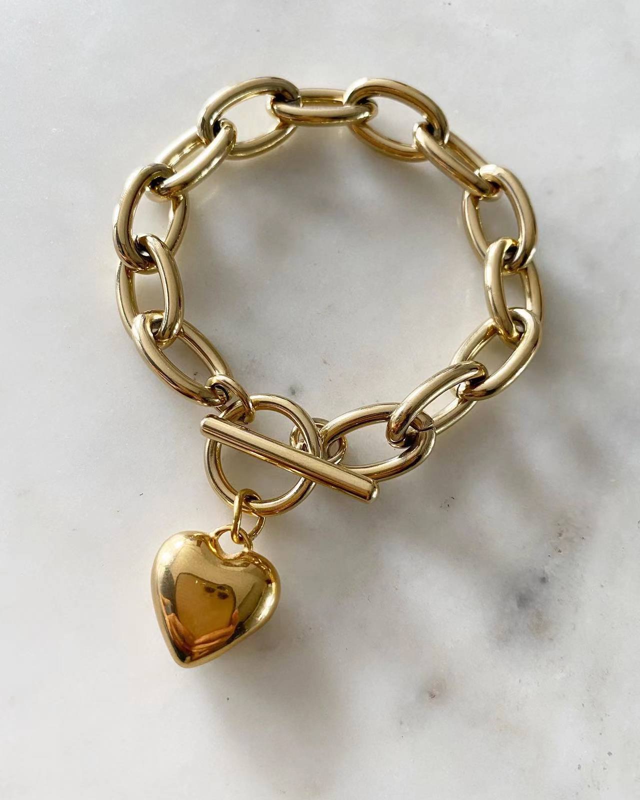 Puff Heart with Addy Chain