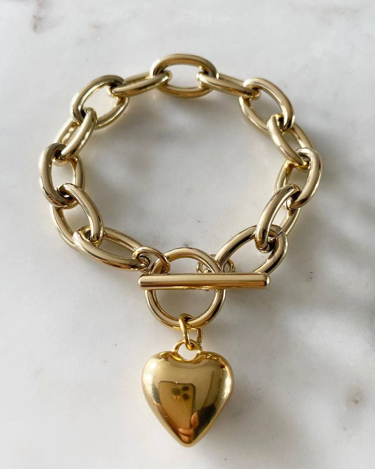 Puff Heart with Addy Chain