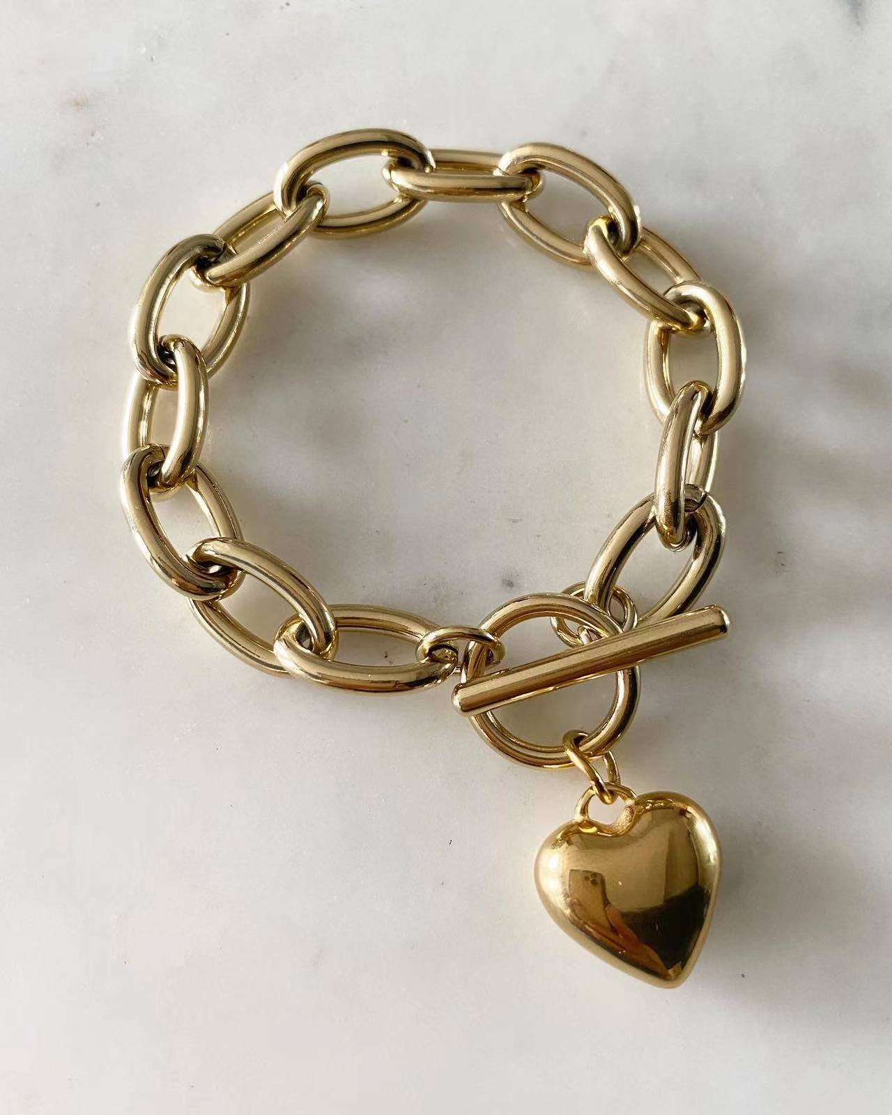 Puff Heart with Addy Chain