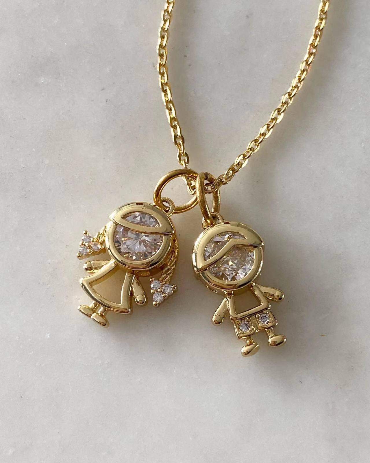Dad Loves Mom Necklace