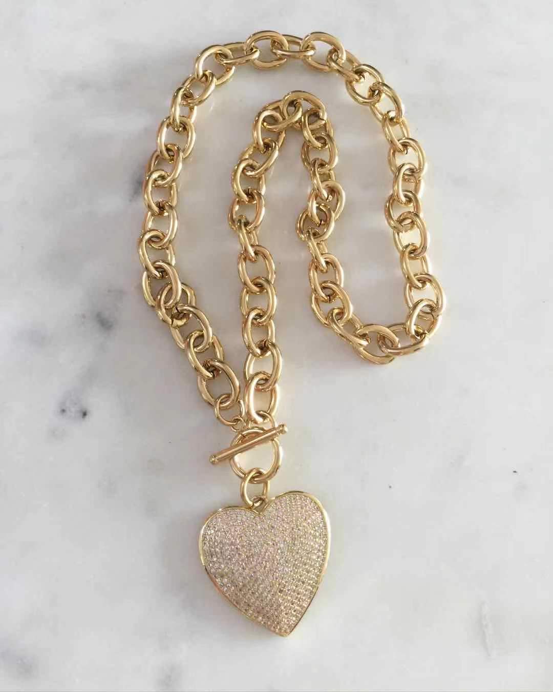 Kamala Toggle Lock chain necklace