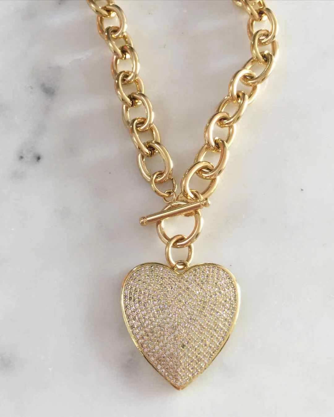 Kamala Toggle Lock chain necklace