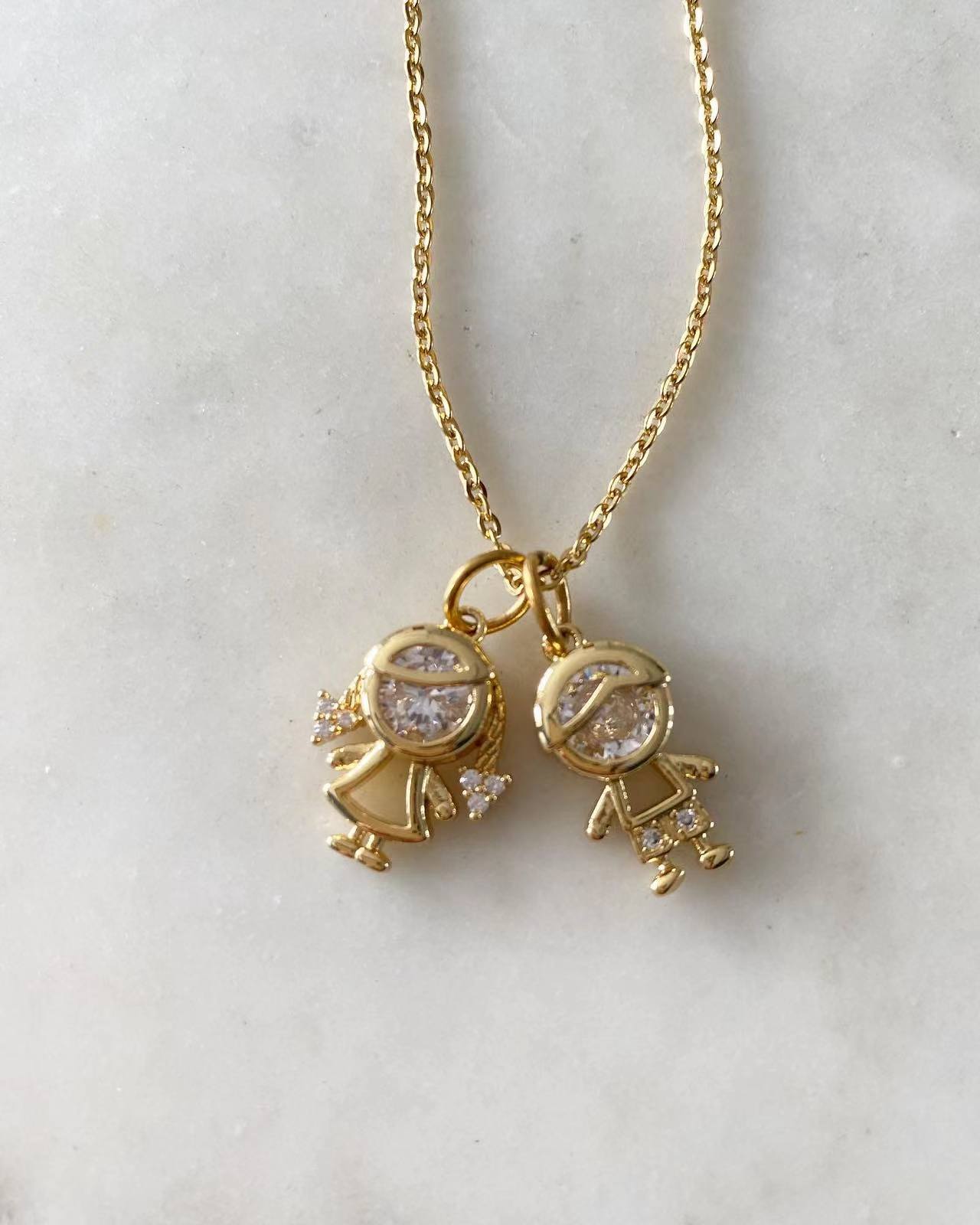 Dad Loves Mom Necklace