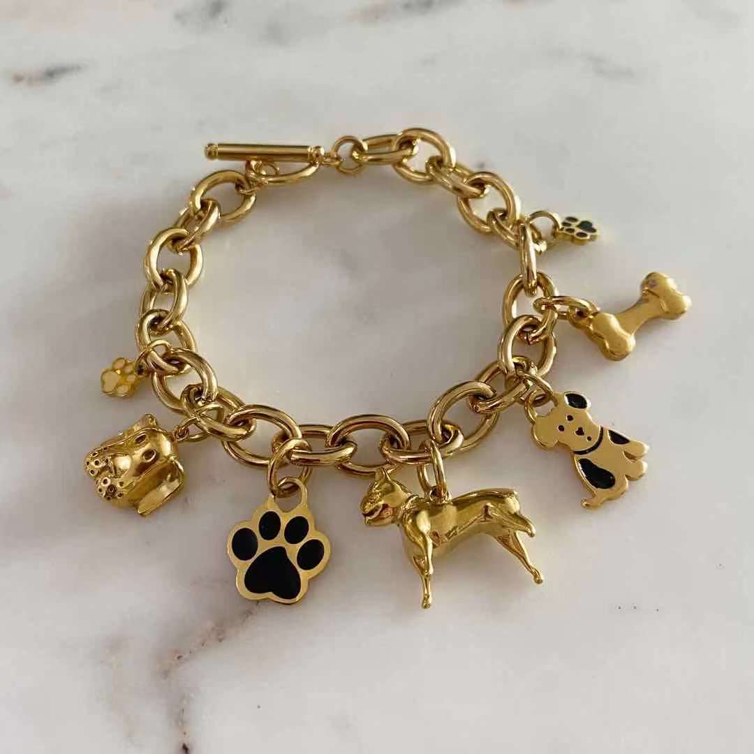 Dog Lover Charm Bracelet