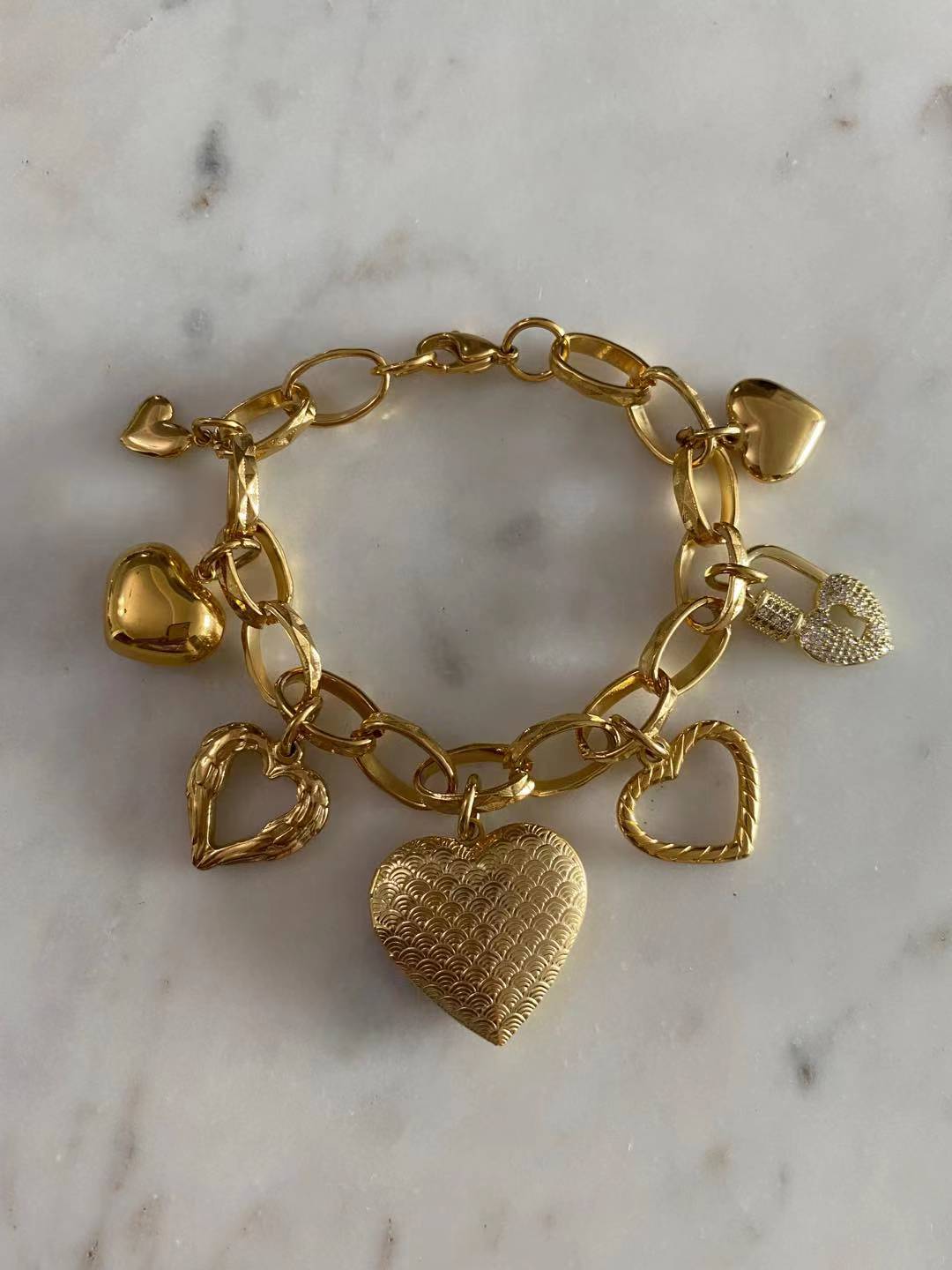 Limited Edition “You are mine” Heart Charm Bracelet