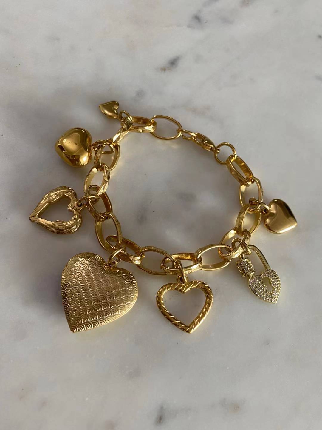 Limited Edition “You are mine” Heart Charm Bracelet