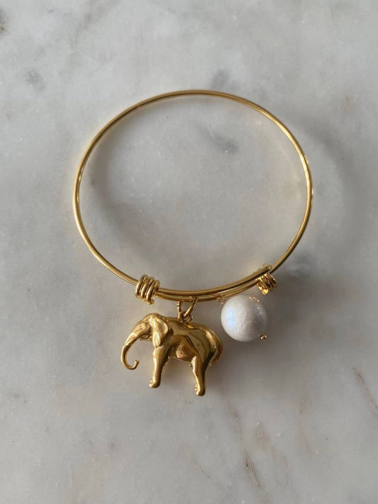Good Fortune Elephant Bangle