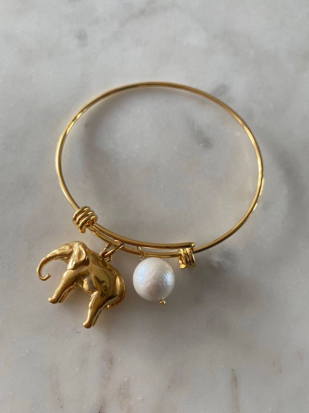 Good Fortune Elephant Bangle