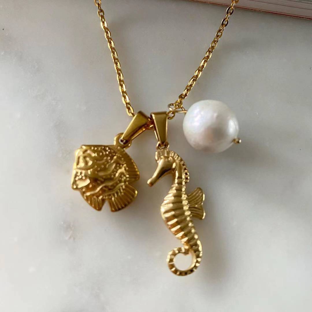 Fish • Seahorse • Pearl Necklace