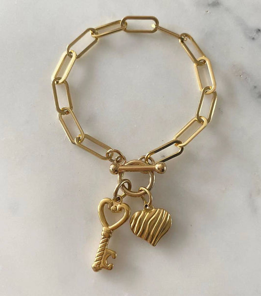 Key to My Heart Bracelet