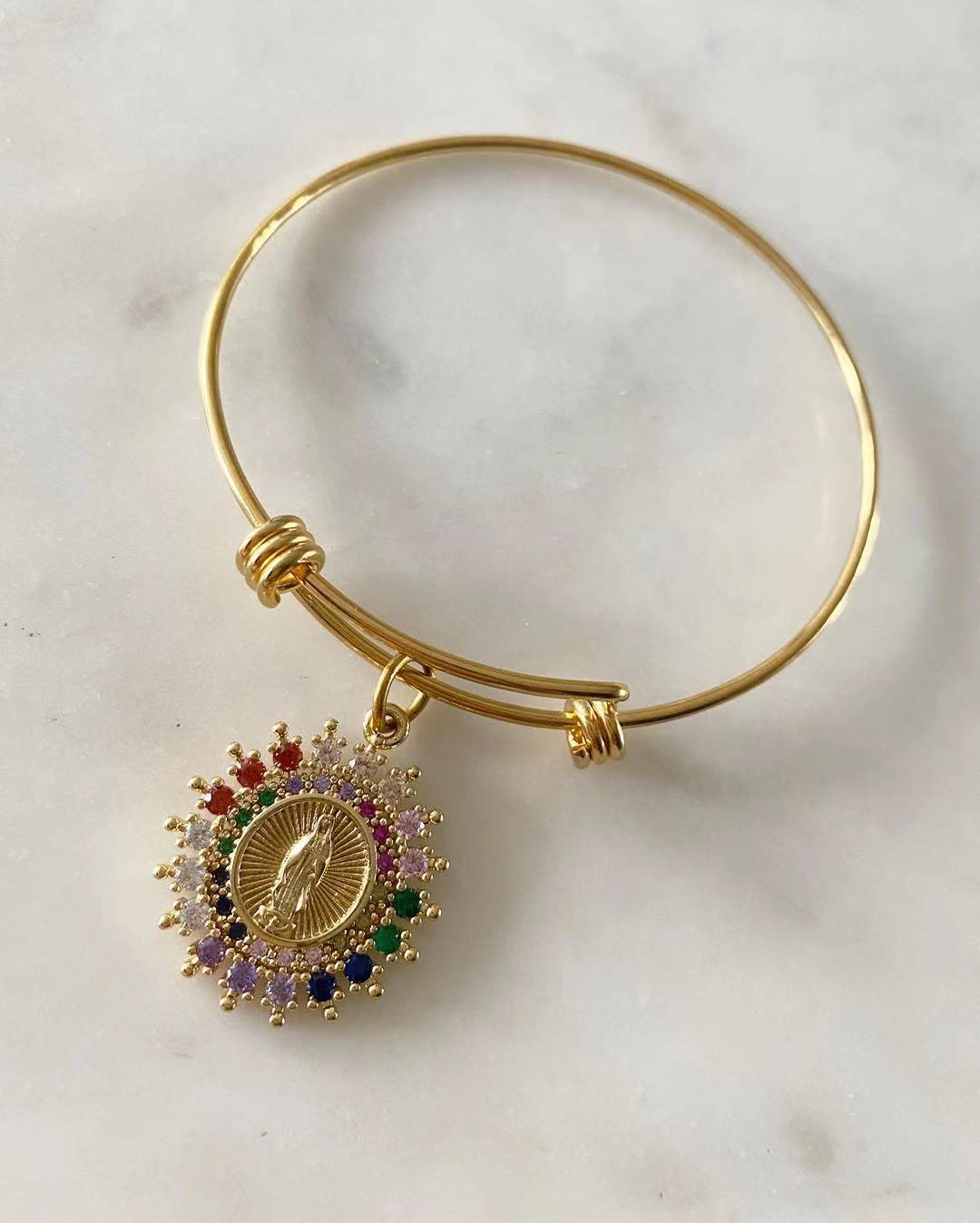 Multicolored Our Lady of Guadalupe Bangle