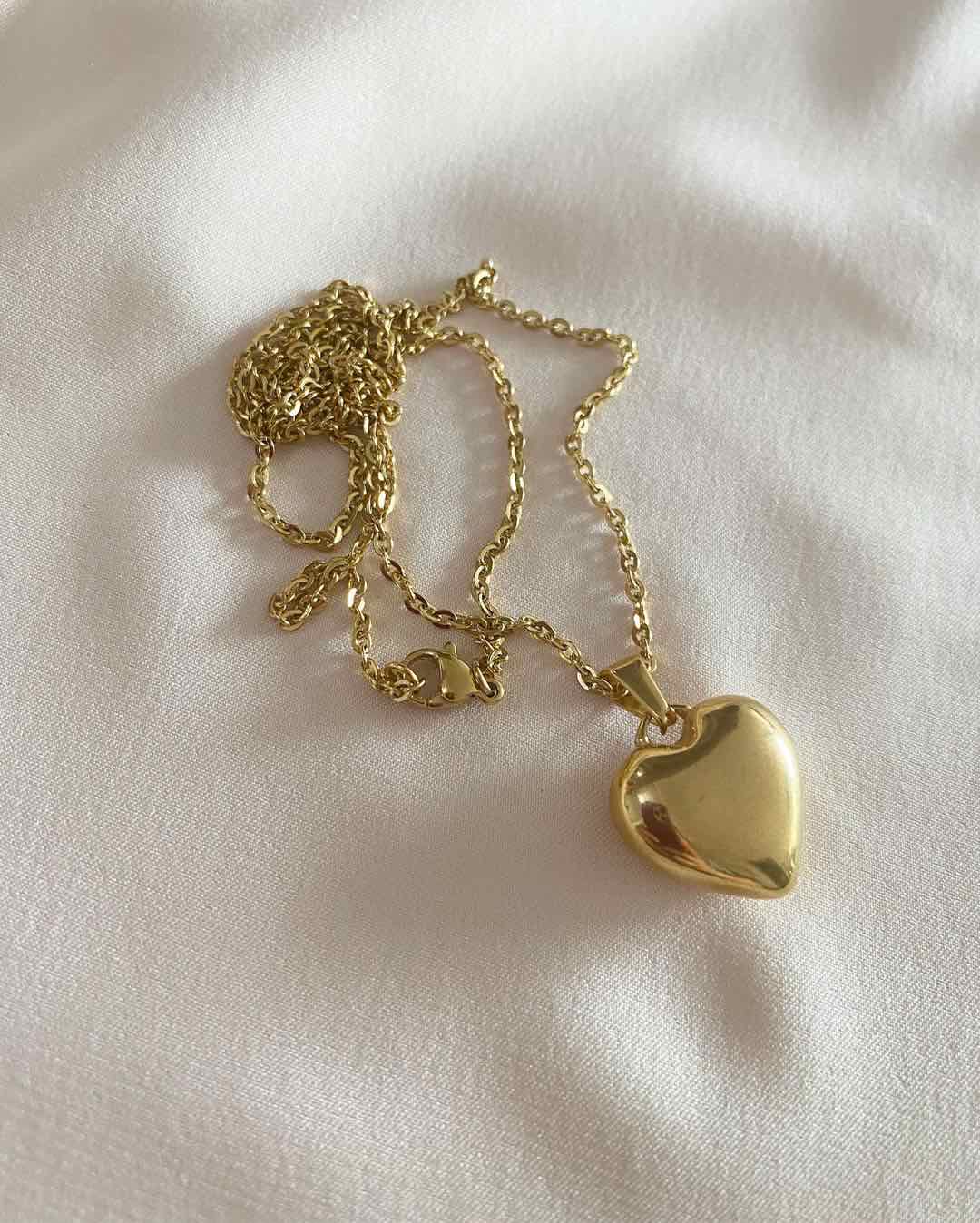 Puff Heart Necklace