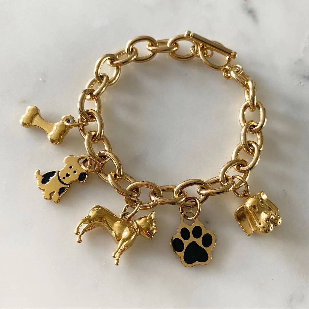 Dog Themed Charm Bracelet