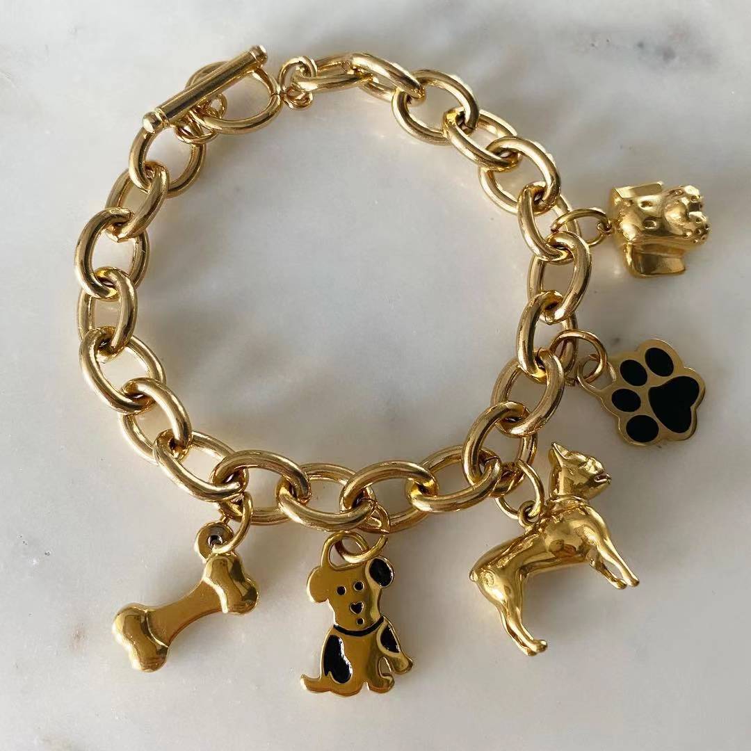 Dog Themed Charm Bracelet