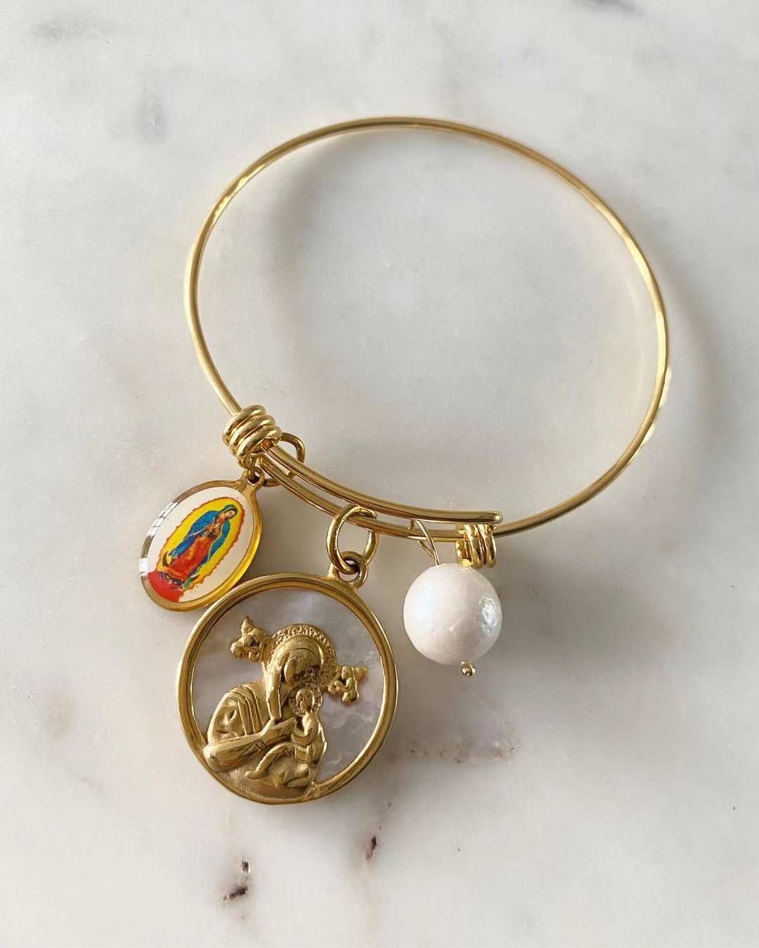 Our Lady of Guadalupe • Mother of Perpetual Help Faith Bangle