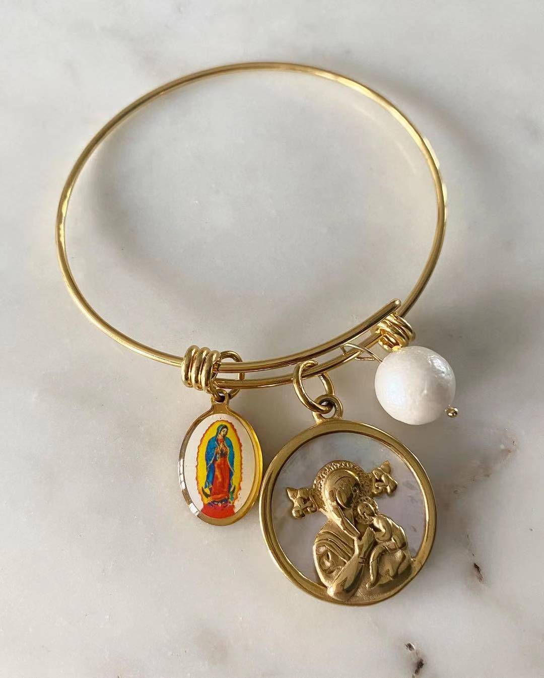 Our Lady of Guadalupe • Mother of Perpetual Help Faith Bangle