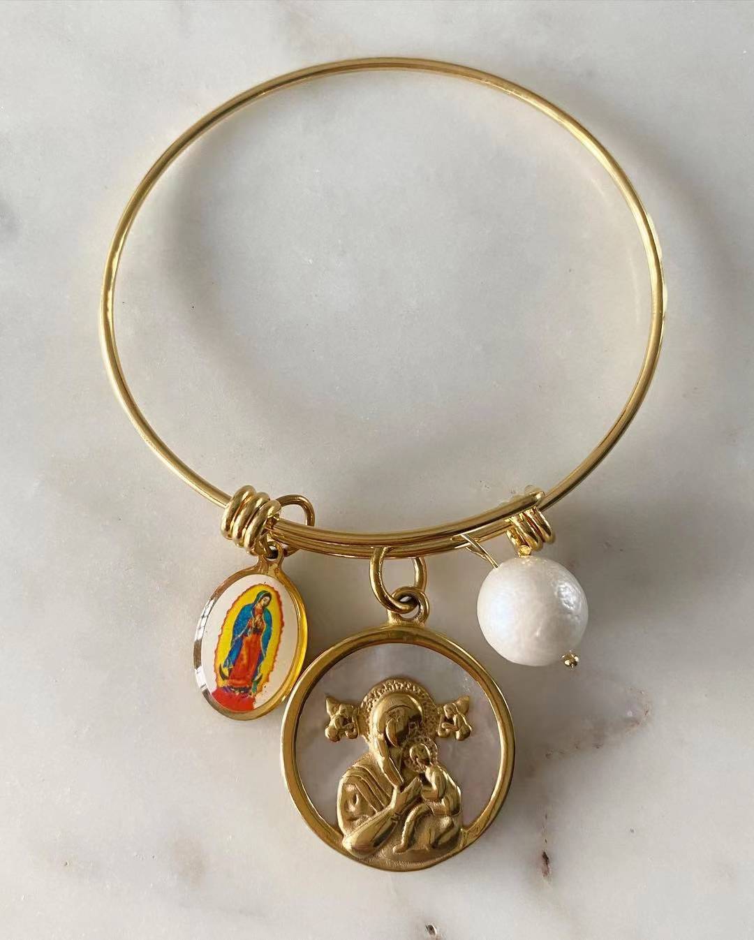 Our Lady of Guadalupe • Mother of Perpetual Help Faith Bangle