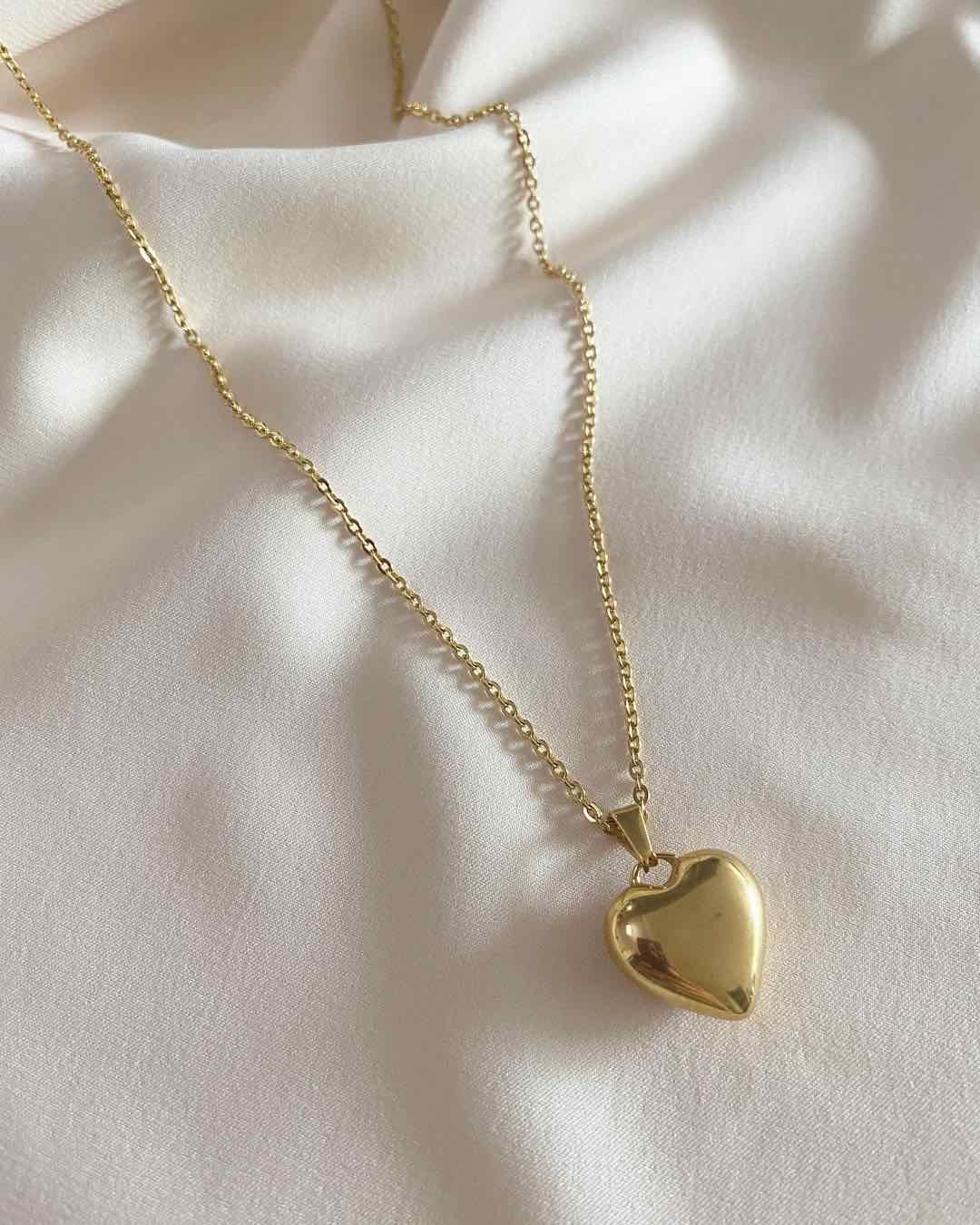 Puff Heart Necklace