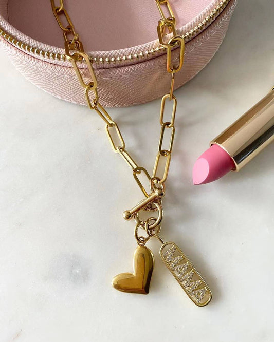 I Love You Heart Mama Necklace