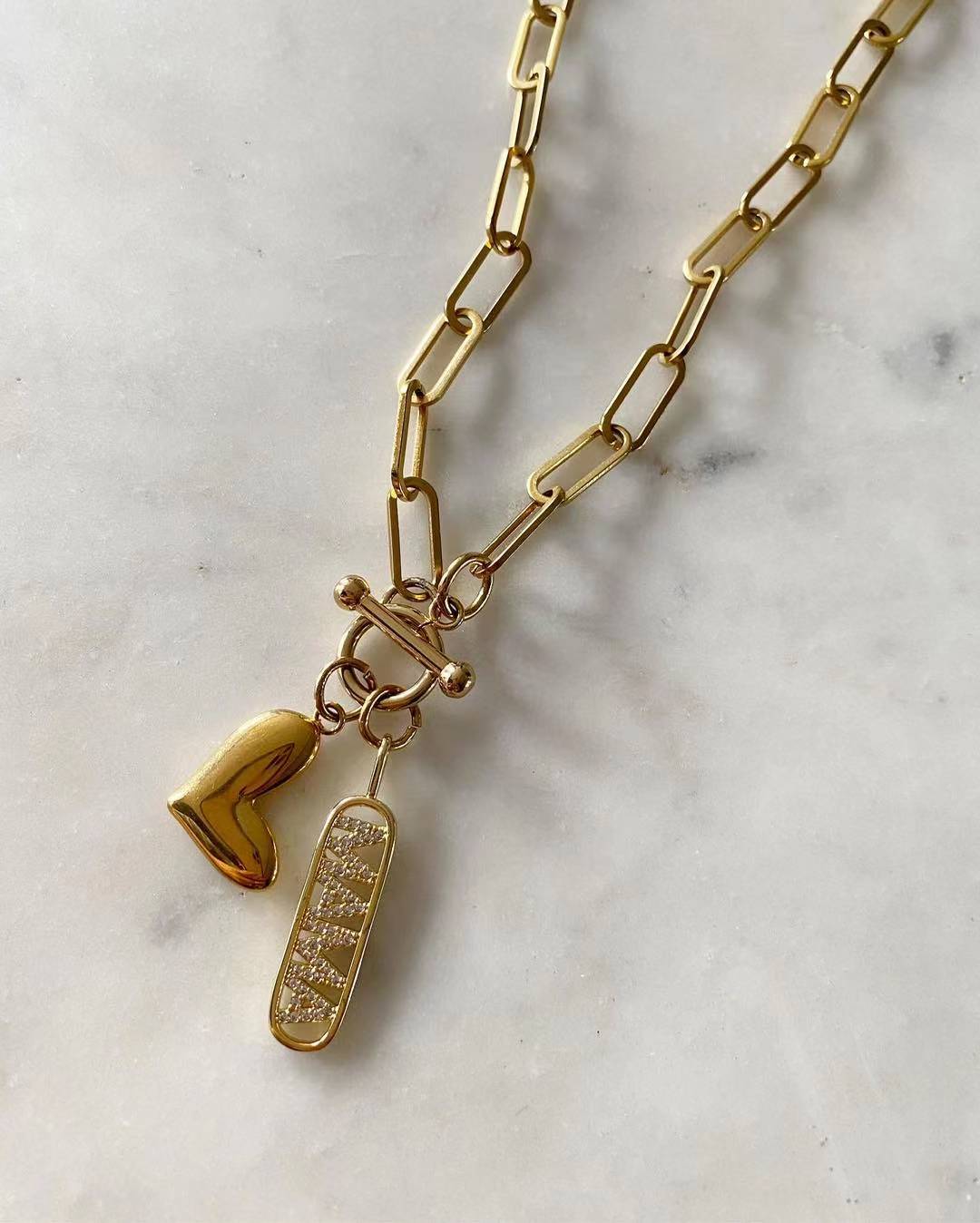 I Love You Heart Mama Necklace