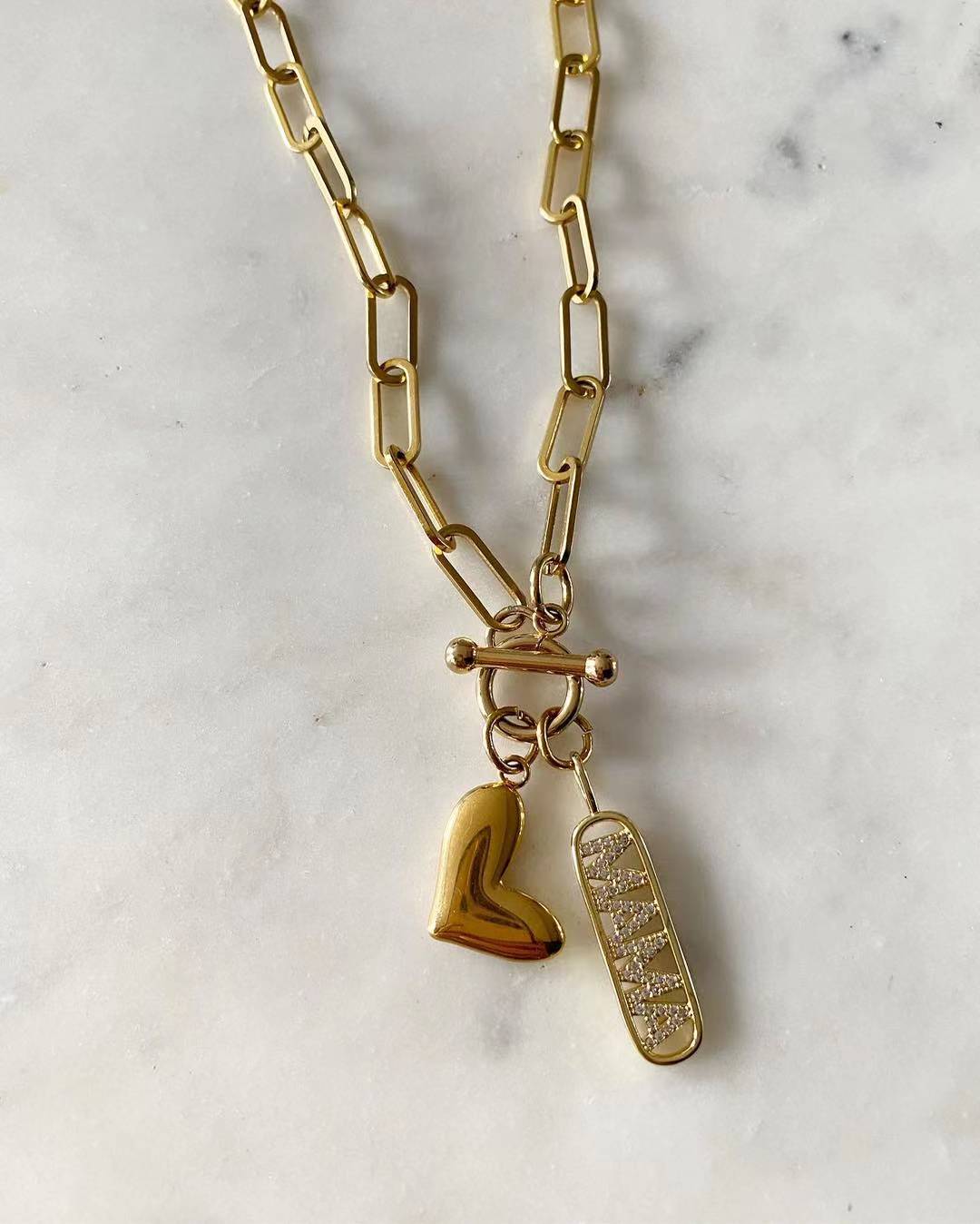 I Love You Heart Mama Necklace